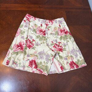 Marisa Christina Floral Culottes Skort Sz 6 Cottagecore Garden romantic